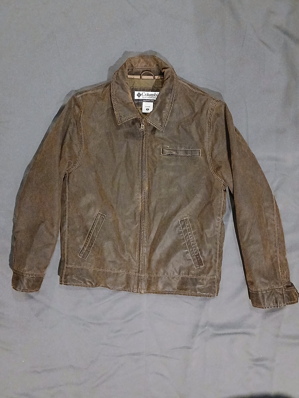 Columbia Boys' Brown Zip-Front Jacket